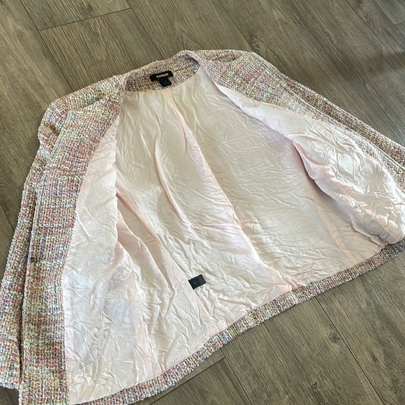 Express Pink Tweed Blazer - Picture 5 of 6
